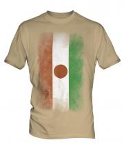 Niger Faded Flag Mens T-Shirt