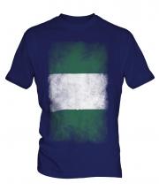 Nigeria Faded Flag Mens T-Shirt