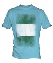 Nigeria Faded Flag Mens T-Shirt