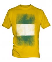 Nigeria Faded Flag Mens T-Shirt