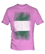 Nigeria Faded Flag Mens T-Shirt