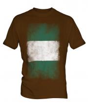 Nigeria Faded Flag Mens T-Shirt