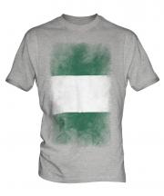 Nigeria Faded Flag Mens T-Shirt
