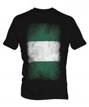 Nigeria Faded Flag Mens T-Shirt