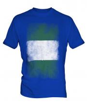 Nigeria Faded Flag Mens T-Shirt