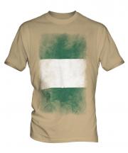 Nigeria Faded Flag Mens T-Shirt