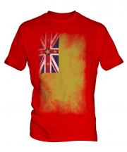 Niue Faded Flag Mens T-Shirt