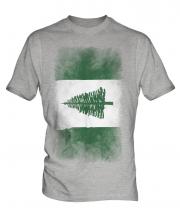 Norfolk Island Faded Flag Mens T-Shirt