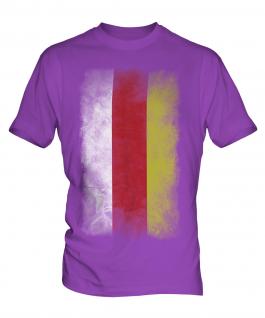 North Ossetia Faded Flag Mens T-Shirt