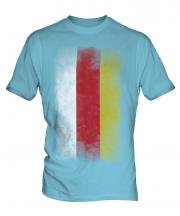 North Ossetia Faded Flag Mens T-Shirt