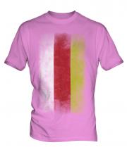 North Ossetia Faded Flag Mens T-Shirt