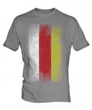 North Ossetia Faded Flag Mens T-Shirt