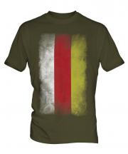 North Ossetia Faded Flag Mens T-Shirt