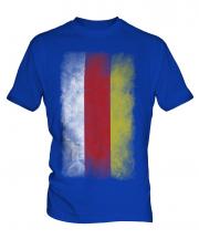 North Ossetia Faded Flag Mens T-Shirt