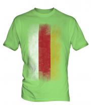 North Ossetia Faded Flag Mens T-Shirt