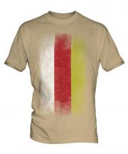 North Ossetia Faded Flag Mens T-Shirt