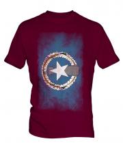 Northern Mariana Islands Faded Flag Mens T-Shirt