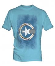 Northern Mariana Islands Faded Flag Mens T-Shirt