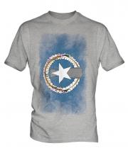 Northern Mariana Islands Faded Flag Mens T-Shirt