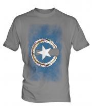 Northern Mariana Islands Faded Flag Mens T-Shirt