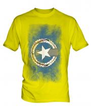 Northern Mariana Islands Faded Flag Mens T-Shirt