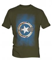 Northern Mariana Islands Faded Flag Mens T-Shirt