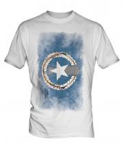 Northern Mariana Islands Faded Flag Mens T-Shirt