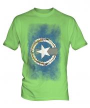 Northern Mariana Islands Faded Flag Mens T-Shirt