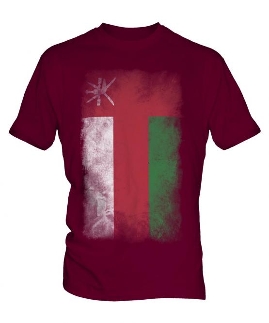 Oman Faded Flag Mens T-Shirt