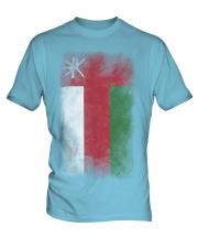 Oman Faded Flag Mens T-Shirt