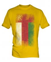Oman Faded Flag Mens T-Shirt