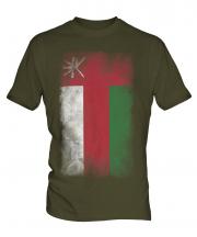 Oman Faded Flag Mens T-Shirt