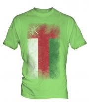 Oman Faded Flag Mens T-Shirt