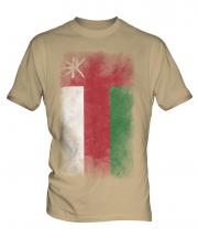 Oman Faded Flag Mens T-Shirt
