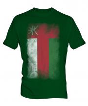 Oman Faded Flag Mens T-Shirt