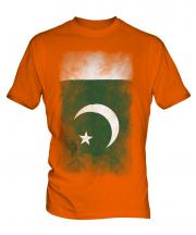 Pakistan Faded Flag Mens T-Shirt