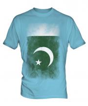Pakistan Faded Flag Mens T-Shirt