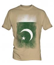 Pakistan Faded Flag Mens T-Shirt
