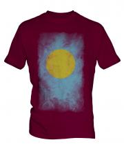 Palau Faded Flag Mens T-Shirt