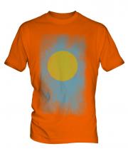 Palau Faded Flag Mens T-Shirt