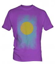 Palau Faded Flag Mens T-Shirt