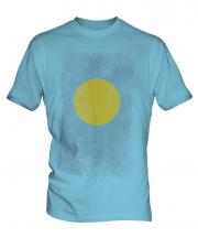 Palau Faded Flag Mens T-Shirt