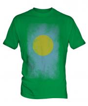 Palau Faded Flag Mens T-Shirt
