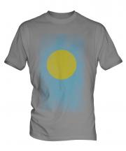 Palau Faded Flag Mens T-Shirt