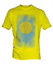 Palau Faded Flag Mens T-Shirt