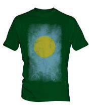 Palau Faded Flag Mens T-Shirt