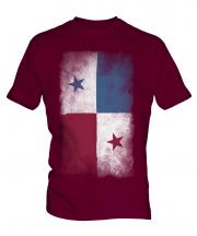 Panama Faded Flag Mens T-Shirt