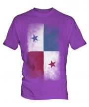 Panama Faded Flag Mens T-Shirt