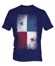 Panama Faded Flag Mens T-Shirt