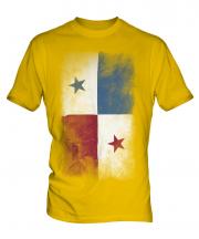 Panama Faded Flag Mens T-Shirt